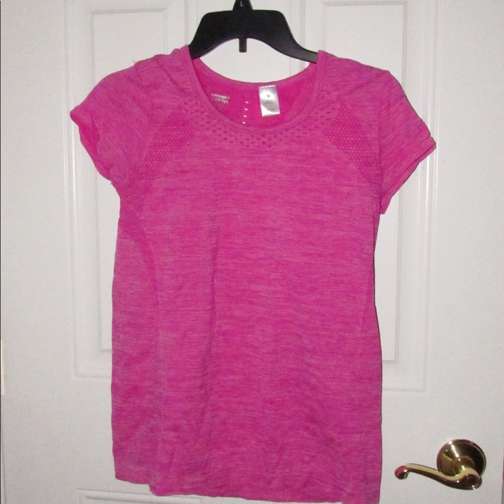Pink workout shirt